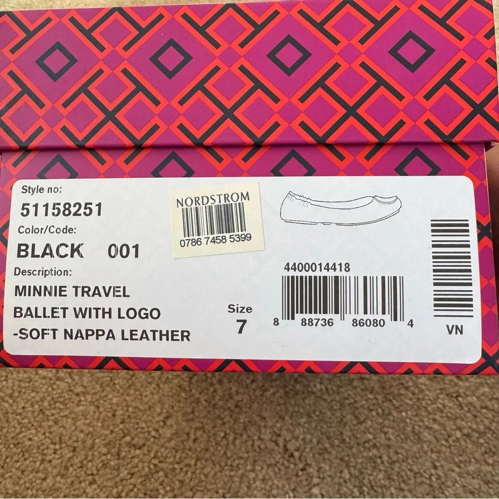 Tory Burch size 7 Black slip on shoes - Picture 3 of 3